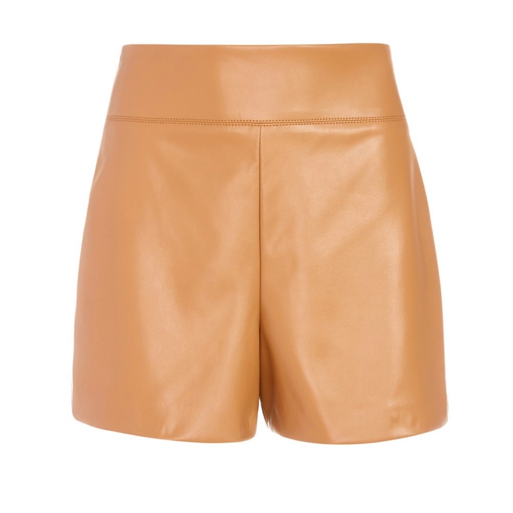 VEGAN LEATHER DONALD SHORTS